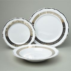 Plate set for 6 pers., Marie Louise 88042 platinum, Thun 1794 a.s.