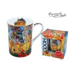 Hrnek 360 ml, V. van Gogh, Zahrada, kostní porcelán Carmani
