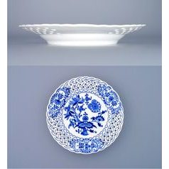 Plate perforated 18 cm, Original Blue Onion Pattern