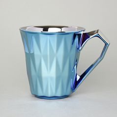 Mug Maxi Diamond Titanum Blue, 550 ml, Porcelain Goldfinger