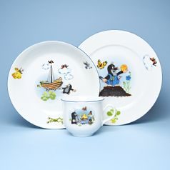 Children's set "Mole with boat" 3 pcs., Thun 1794 Carlsbad porcelain