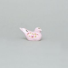 Small bird figurine, Leander, decor 158, rose china