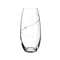 Silouette - Barell Crystal Vase 25 cm, Decorated with Swarovski Crystal