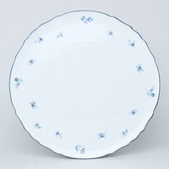 Plate pizza 32 cm, Thun 1794 Carlsbad porcelain, BERNADOTTE blue flower