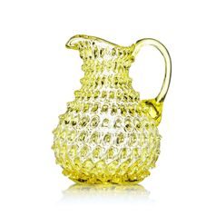 Crystal Jug 2000 ml, Citrín - Polka Dot, Kvetna 1794 Glassworks