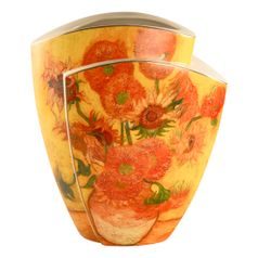 Váza Slunečnice, 36 / 21 / 43 cm, porcelán, V. van Gogh, Goebel