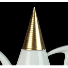Obelisk: Víčko zlaté ke konvici, Thun Studio, Luxusní porcelán