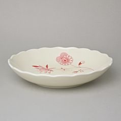 Mísa kompotová 24 cm, cibulák ECO červený na ivory, Český porcelán a.s.