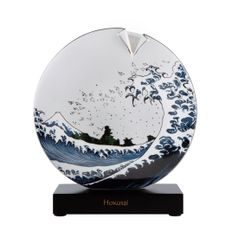 Vase K. Hokusai - The Great Wave II, 21 / 6 / 22,5 cm, Porcelain, Goebel