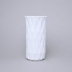 Váza Diamond White, Bílá + černé tečky, 17 cm, porcelán Goldfinger
