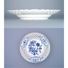 Plate perforated 27 cm, Original Blue Onion Pattern