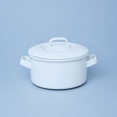 Šálek / kotlík na polévku 500 ml + víčko, Benedikt bílý, G. Benedikt 1882