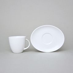 Saucer 120 mm, Thun 1794, karlovarský porcelán, Loos white