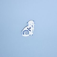 Magnet Dog 5,6 cm, Original Blue Onion Pattern