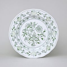 Talíř mělký 24 cm, zelený cibulák, Český porcelán a.s.