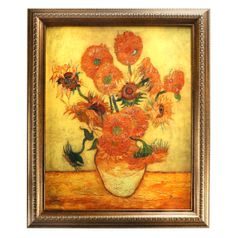 Picture V. van Gogh - Sunflowers, 48 / 4 / 58 cm, Porcelain, Goebel