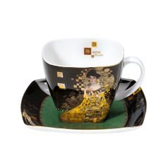 Cup and saucer 10 cm / 0,25 l, Bone China, Adele Bloch-Bauer, G. Klimt, Goebel