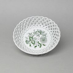 Basket perforated round 18 cm, Original Green Onion pattern