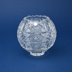 Vase - ball 15 cm, cut Maia, Bohemia Crystal