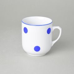 Mug Trojka 0,28 l, blue dots, Český porcelán a.s.