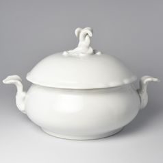 Soup tureen round 2,00 l, white porcelain, Český porcelán a.s.