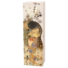 Dárková taška Polibek 12 / 10 / 39 cm, papír, G. Klimt, Goebel