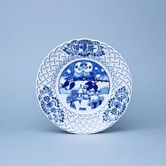 Annual plate 2002 18 cm, relief, Original Blue Onion Pattern