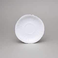 Saucer 16 cm, Thun 1794 Carlsbad porcelain, BERNADOTTE platinum