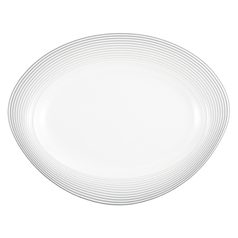 Platter oval 31 cm, Trio 23328 Nero, Seltmann Porcelain