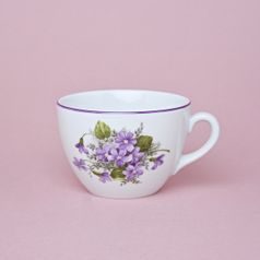 Cup 330 ml Milada - wide, Violets, Český porcelán a.s.