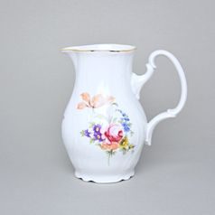 Mlékovka / džbánek 1 l, Thun 1794, karlovarský porcelán, BERNADOTTE míšeňská růže