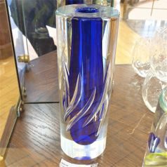 Vase, crystal, 24 cm