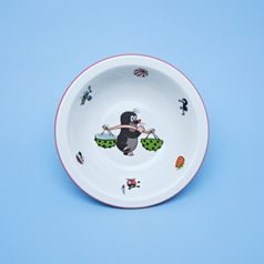 Miska Praktik 16 cm s krtečkem a kaštanem, Thun 1794, karlovarský porcelán, Dětské soupravy a hrnky s Krtečkem