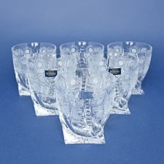 Quadro - 500PK, Whisky Tumbler set 340 ml, 6 pcs., Crystalite Bohemia