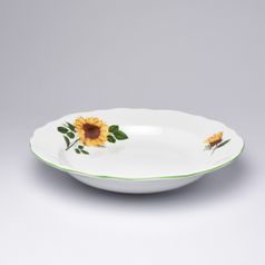 Plate 24 cm - deep, Sunflower, Český porcelán a.s.