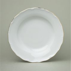 Plate deep 23 cm, Simona 001 gold