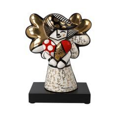 Figurine Romero Britto - Golden Faith, 18,5 / 10,5 / 23 cm, Porcelain,Goebel