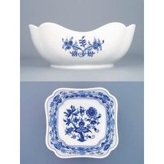 Salad dish square deep 21 cm, Original Blue Onion Pattern