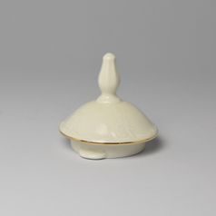 Lid for pot tea/coffee 1,2 l, Thun 1794 Carlsbad porcelain, BERNADOTTE ivory + gold