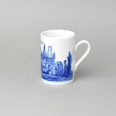 Hrnek Roky 300 ml, Praha - Karlův most - kobalt, Český porcelán a.s.