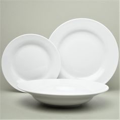 Plate set for 6 pers., Rona white, G. Benedikt 1882