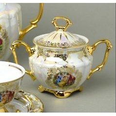 Sugar bowl 250 ml, The Three graces, Carlsbad porcelain