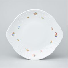 Cake plate with handles 27 cm, Thun 1794 Carlsbad Porcelain, BERNADOTTE hazenka