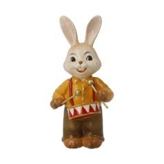 Rabbit figurine Cute Drummer 4 / 4.5 / 8cm, stoneware, Goebel