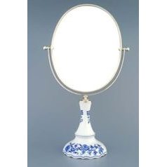 Mirror oval 27 cm h. of oval, Original Blue Onion Pattern