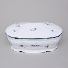 Biscuit Dose 2,1 l, Thun 1794, Carlsbad Porcelain, BERNADOTTE blue flower