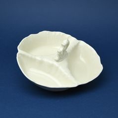 Bowl cabaret 23 cm with handle, Thun 1794 Carlsbad porcelain, BERNADOTTE ivory