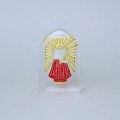 Paperweight/plaque JESUS ​​- red, Glassworks Janov