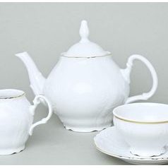 Tea pot 1,2 l, Thun 1794, karlovarský porcelán, BERNADOTTE gold