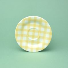 Saucer 14 cm, yellow, G. Benedikt 1882